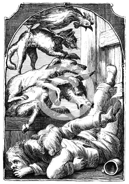 'The Musicians of Bremen', 1901. Artist: Edward Henry Wehnert.