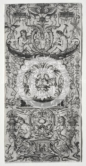 Ornament Panel Inscribed Victoria Augusta, c. 1507. Creator: Nicoletto da Modena (Italian).