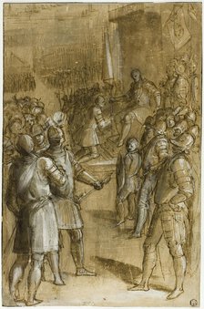 Study for Cosimo I Reorganizing the Tuscan Troops, 1589. Creator: Ludovico Buti.