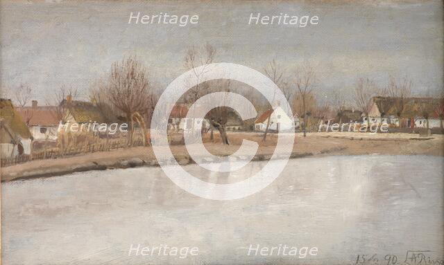 The Village Pond at Ring, Zealand, 1890. Creator: Laurits Andersen Ring.