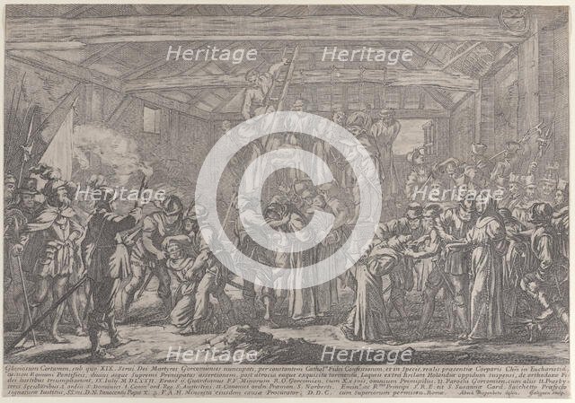 The Martyrs of Gorchum, 1630-87. Creator: Francois Collignon.