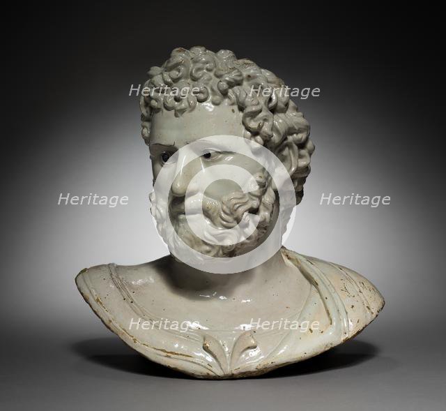 Bust of a Classical Hero or Emperor, early to mid 16th century. Creator: Girolamo della Robbia (Italian, 1488-1566).