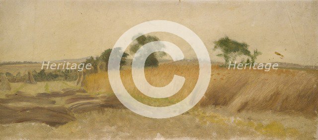Study of a Cornfield, mid 19th century. Artist: George Heming Mason.