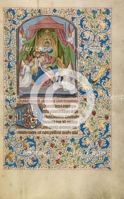 The Throne of Grace Trinity; Arenberg Hours, early 1460s. Creator: Willem Vrelant.