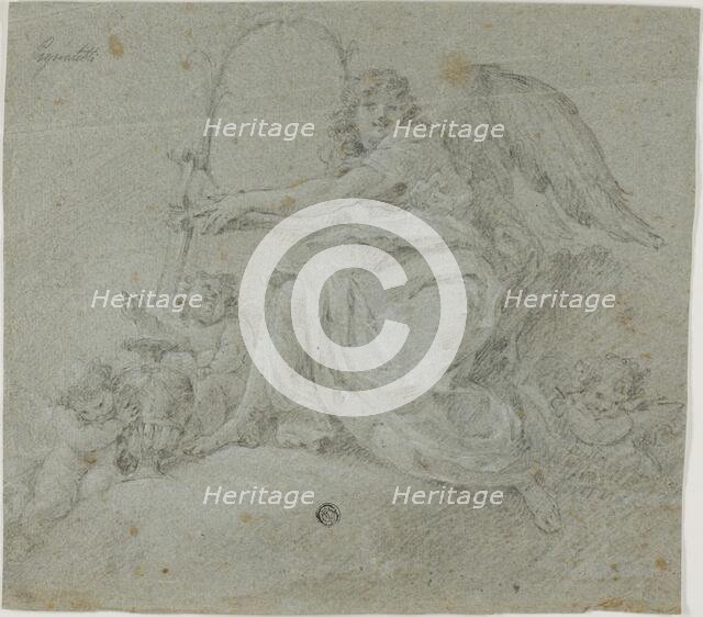 Angel with Lyre, n.d. Creator: Moncayo Pignatelly.