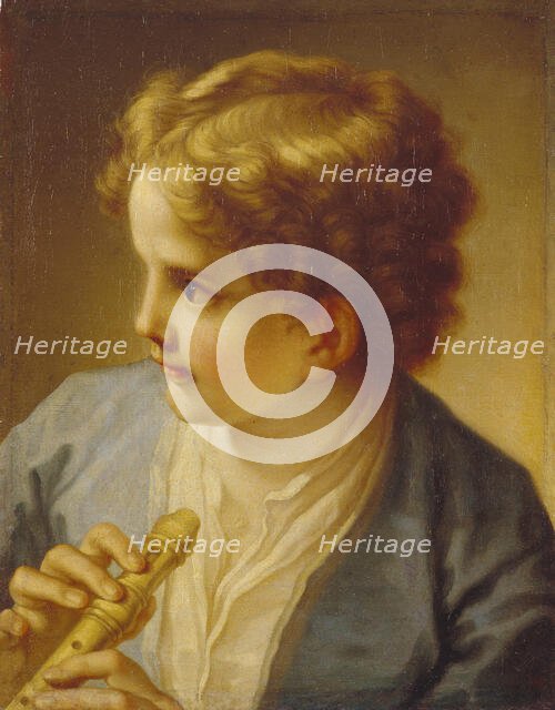 Boy with a Flute, ca 1720. Creator: Luti, Benedetto (1666-1724).