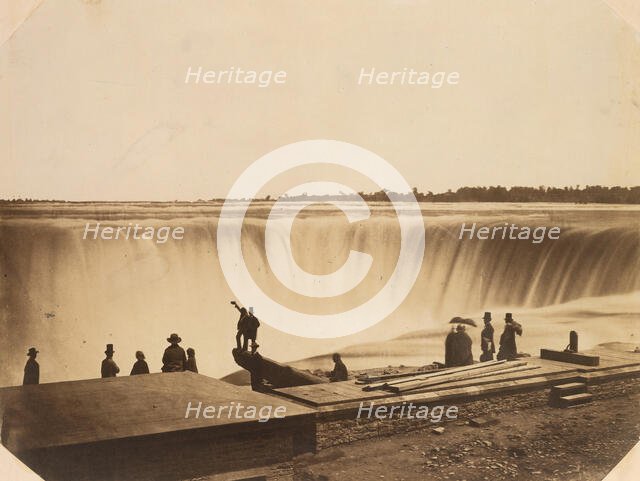 Niagara Falls, ca. 1855. Creator: Possibly by Silas A. Holmes.