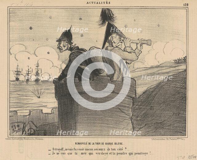 Renouvelé de la tour barbe bleue, 19th century. Creator: Honore Daumier.