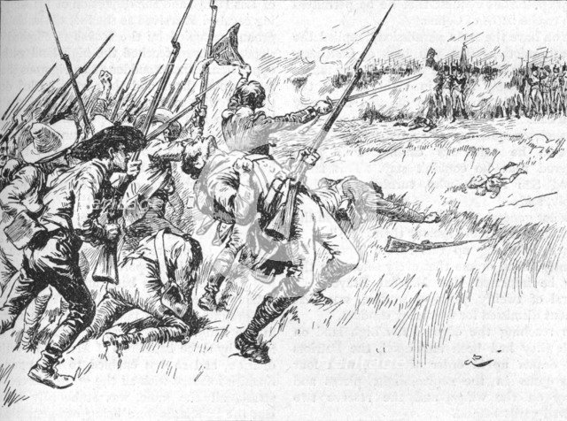 The Division Under Alvarado Was Crossing The Low Ground, 1902. Artist: GB.