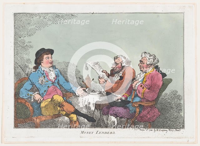 Money Lenders, November 8, 1784., November 8, 1784. Creator: Thomas Rowlandson.