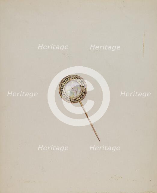 Stick Pin, c. 1937. Creator: George Seideneck.