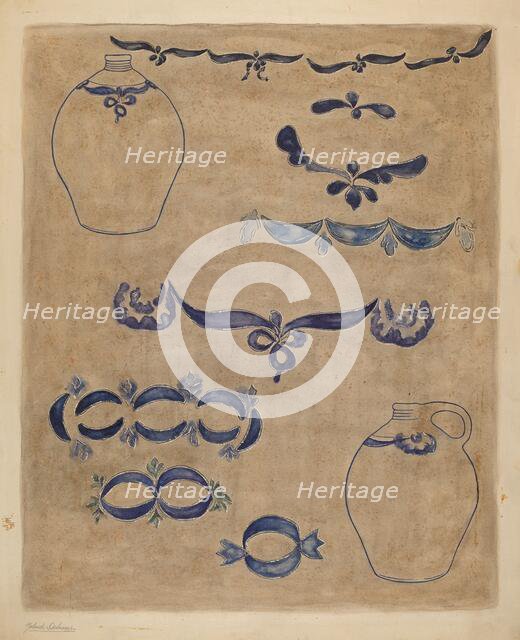 Jug and Decoration, 1935/1942. Creator: Yolande Delasser.