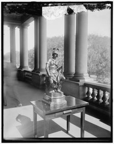 Jusserand presenting statue to Daniels, between 1910 and 1920. Creator: Harris & Ewing.