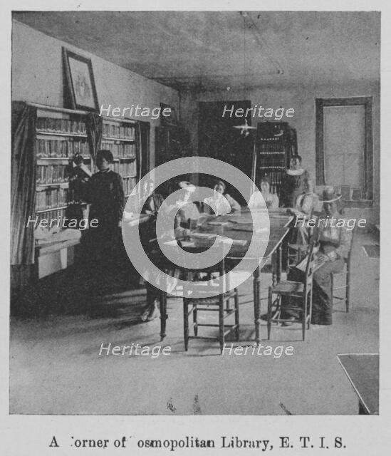A corner of Cosmopolitan Library, E. T. I. S., 1903. Creator: Unknown.