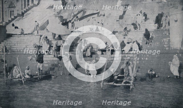 'Bathing at Benares', 1924. Artist: Unknown.