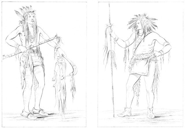 Chippewas, 1841.Artist: Myers and Co