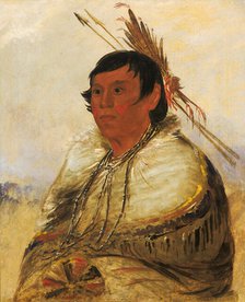 Ni-a-có-mo, Fix With the Foot, a Brave, 1830. Creator: George Catlin.