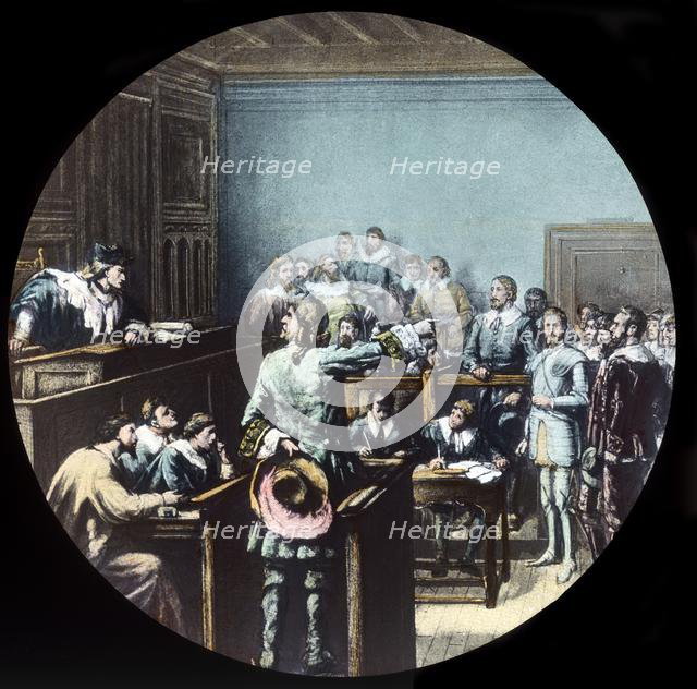 'Christian and Faithful on Trial', c1910.  Creator: Unknown.