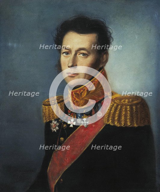 Portrait of General Ivan Skobelev (1778-1849), 1826. Artist: Bardou, Karl Wilhelm (1750s-after 1842)