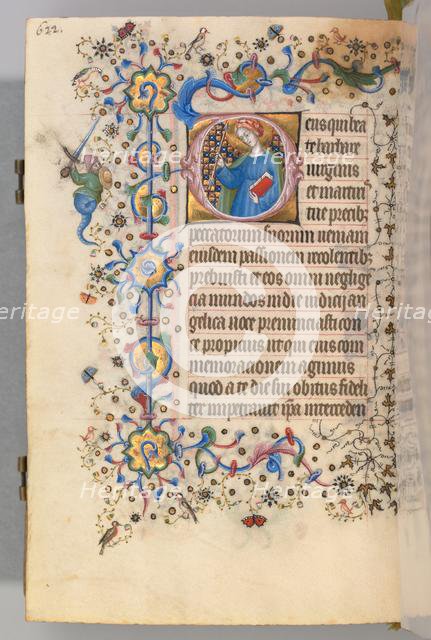 Hours of Charles the Noble, King of Navarre (1361-1425), fol. 305v, St. Martha, c. 1405. Creator: Master of the Brussels Initials and Associates (French).