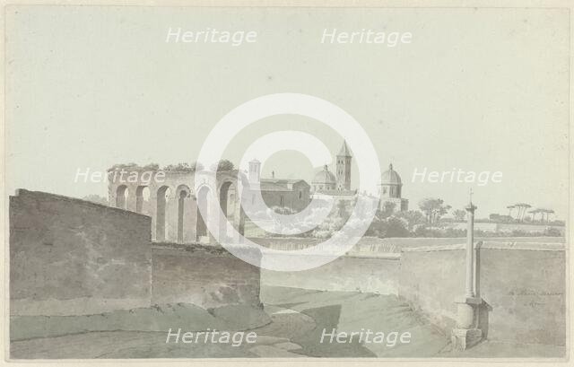 The Basilica of Santa Maria Maggiore in Rome, c.1809-c.1812. Creator: Josephus Augustus Knip.