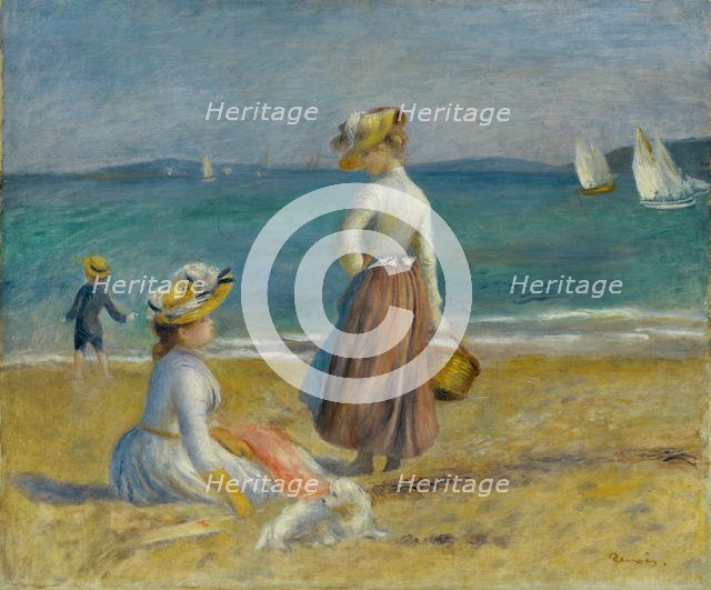 Figures on the Beach, 1890. Creator: Pierre-Auguste Renoir.