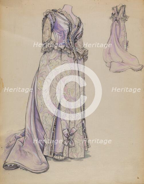 Dress, c. 1936. Creator: Sylvia DeZon.