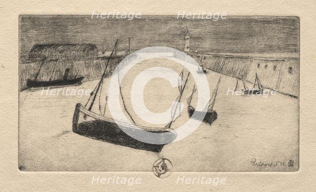 Six Etchings: Tréport, 1895. Creator: Paul Gachet (French, 1828-1909).