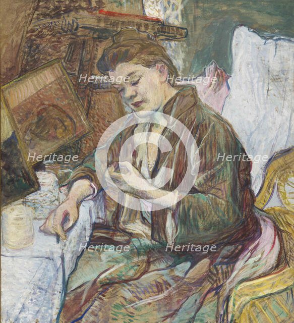 La Toilette: Madame Fabre (Femme se faisant les mains), 1891. Creator: Toulouse-Lautrec, Henri, de (1864-1901).