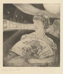 In the Opera Box (No. 3), c. 1880. Creator: Mary Cassatt.