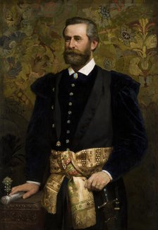 Portrait of Count Ludwik Wodzicki (1834-1894), Marshal of the Galician Seym, 1880. Creator: Henryk Siemiradzki.
