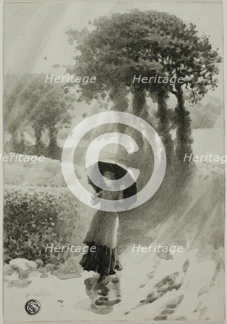 Summer Shower, 1875/99. Creator: Alfred Sacheverel Coke.