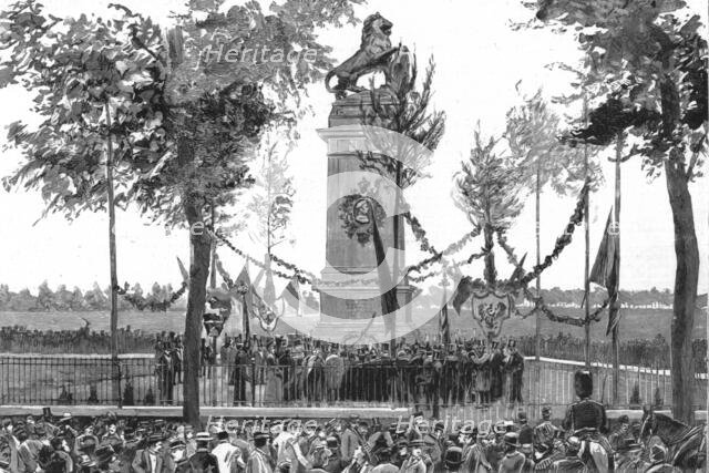 ''The Anniversary of the Battle of Waterloo; unveiling the statue at Quatre Bras in memory of Freder Creator: Unknown.
