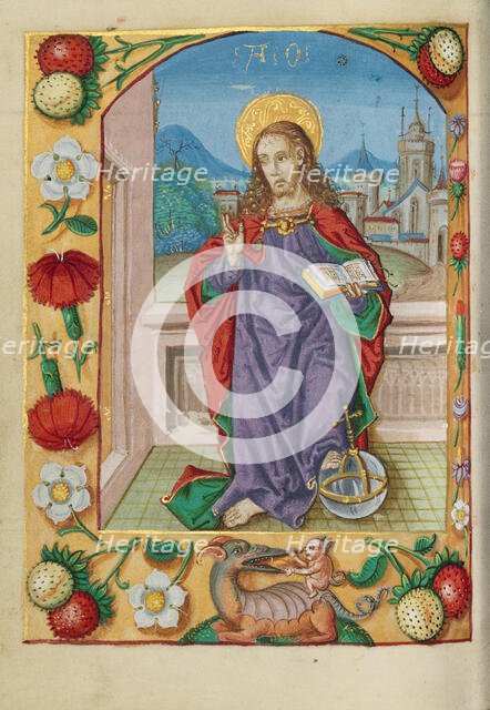 Salvator Mundi; Book of Hours, early 16th century. Creator: Unknown.