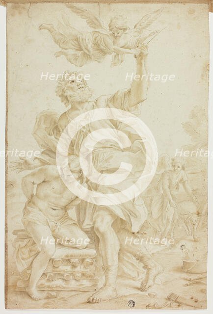 Sacrifice of Isaac (recto); n.d. Creator: Unknown.