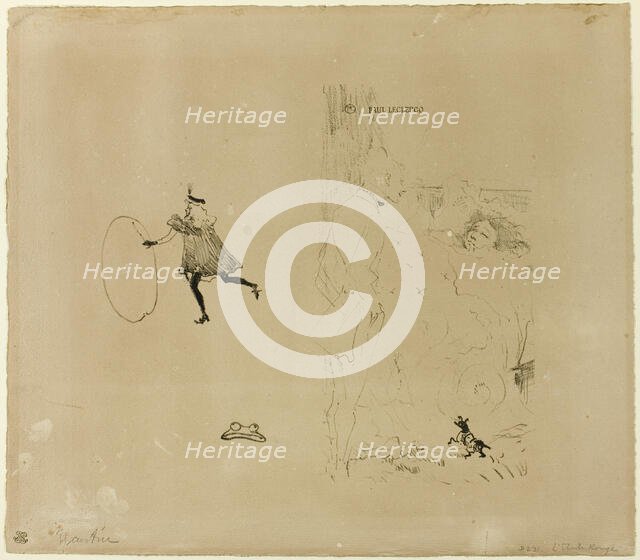 Cover for L'Etoile rouge, 1898. Creator: Henri de Toulouse-Lautrec.