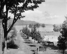 Looking north from Hulett House, Lake George, N.Y., between 1900 and 1910. Creator: Unknown.