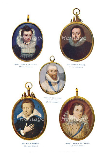 'Miniatures of the Elizabethan Period (Victoria and Albert Museum.)', c1580-1610, (1903). Artist: Unknown.