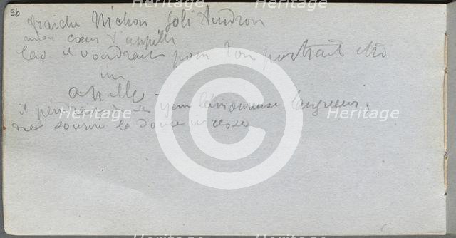 Sketchbook, page 95: Notes. Creator: Ernest Meissonier (French, 1815-1891).