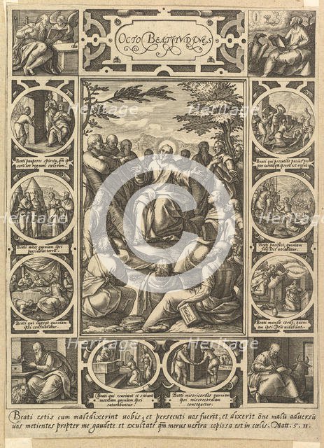 The Eight Beatitudes, ca. 1578. Creator: Hendrik Goltzius.