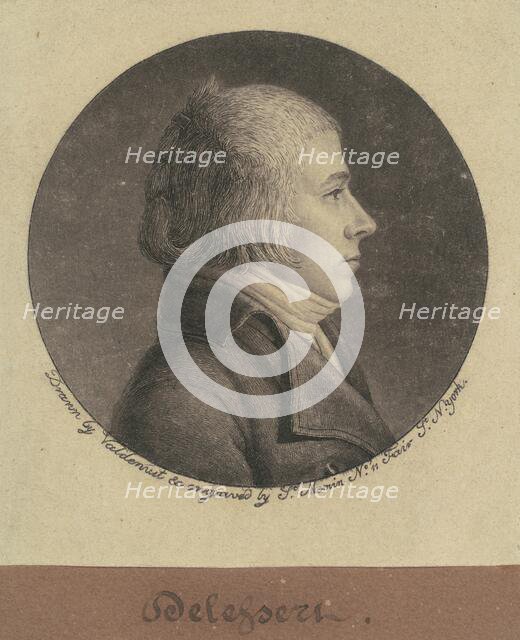 Delessert, 1796. Creator: Charles Balthazar Julien Févret de Saint-Mémin.