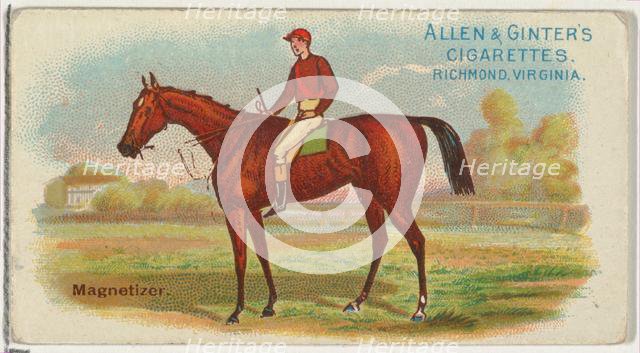 Magnetizer, from The World's Racers series (N32) for Allen & Ginter Cigarettes, 1888. Creator: Allen & Ginter.