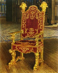 'Venetian State Arm-Chair, Late 17th Century', 1938. Creator: Unknown.