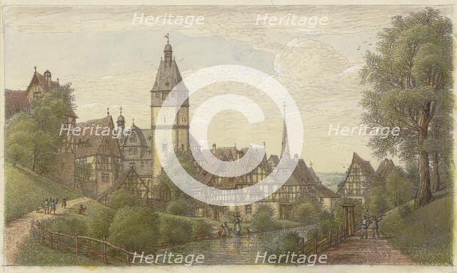 Camberg in the green valley, c19th century. Creator: Peter Becker.