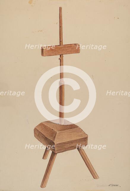 Candle Stand, c. 1938. Creator: Paul Ward.