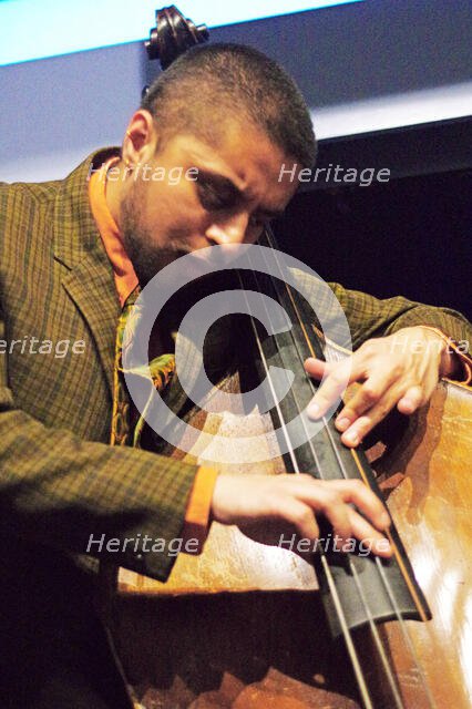 Xhosa Cole Trio, Splash Point Jazz Club, Fishermen’s Club, Eastbourne, East Sussex, 26 Apr 2023. Creator: Brian O'Connor.