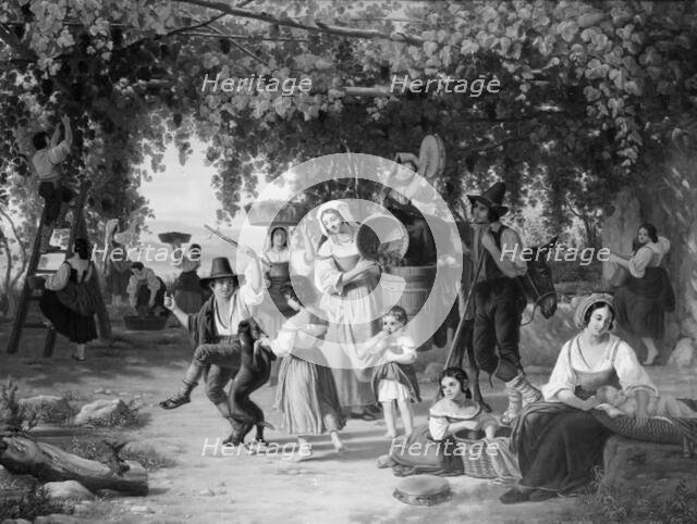 Vendage in Italy, 1841-1844. Creator: Peter Raadsig.