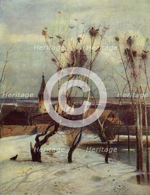 'The Ravens Have Arrived', 1871, (1965). Creator: Aleksey Savrasov.