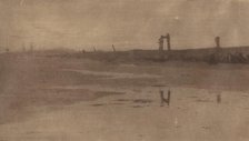 Rye Pier, Evening, 1888. Creators: Frank Short, F. Goulding.