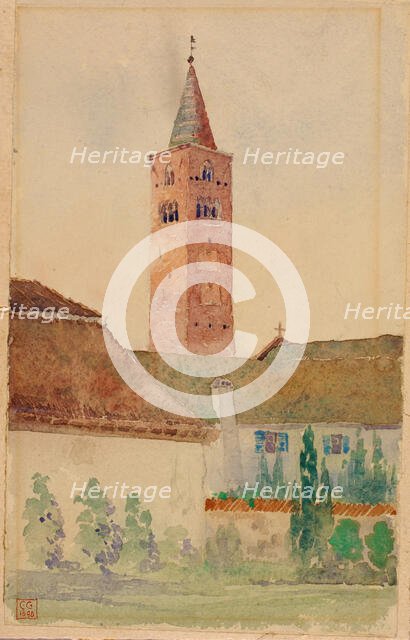 Church Tower, Italy, 1898. Creator: Cass Gilbert.